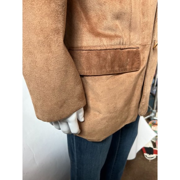 Jones NY Vintage Suede Jacket Tan 44R Leather - Picture 3 of 16